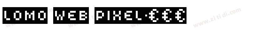 lomo web pixel字体转换